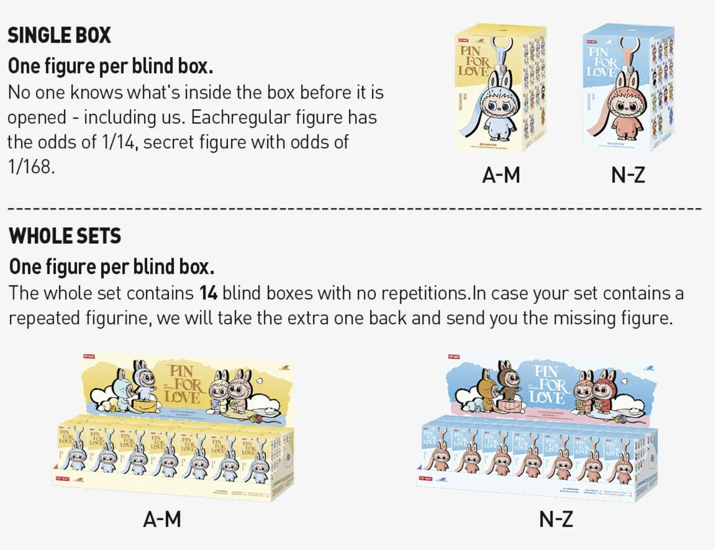 Pin For Love Series - Letter Pendant Blind Box