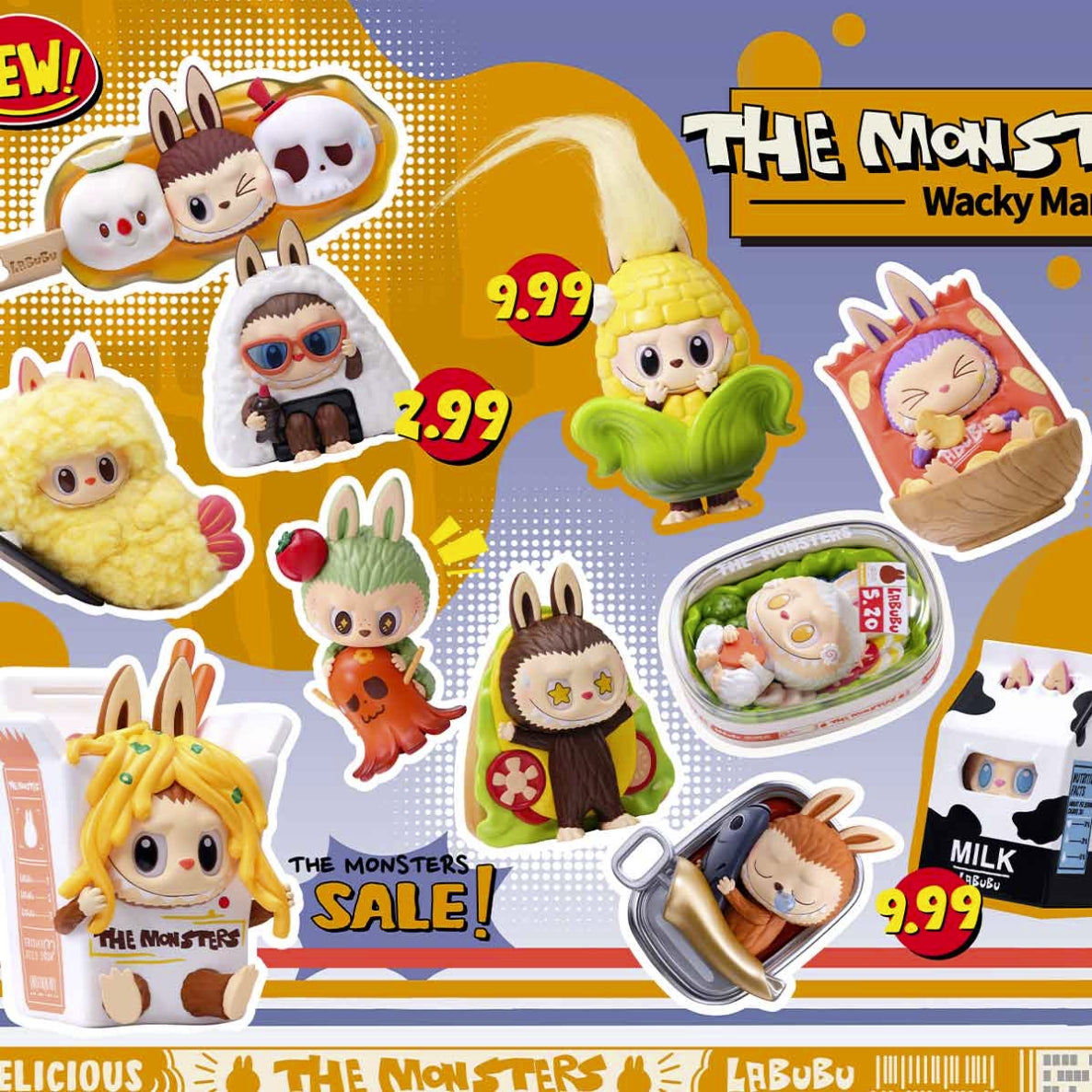 POP MART THE MONSTERS Wacky Mart Series Figures