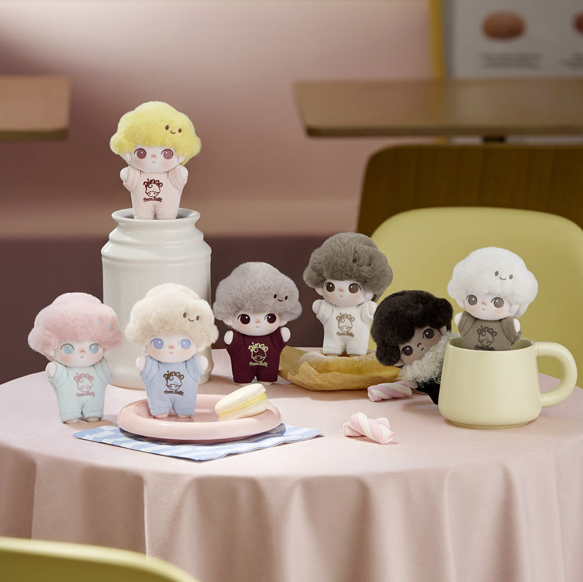 DIMOO Crush on Coffee Series-Soft-faced Plush Keychain Blind Box