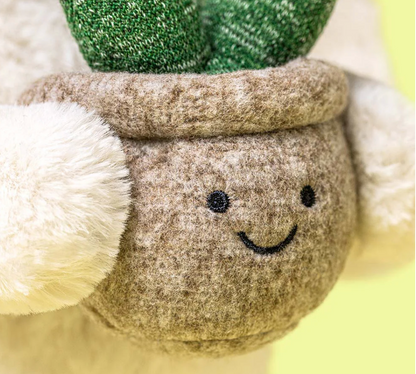 Jellycat Cream Bunny with Plant 23cm| In Stock Australia