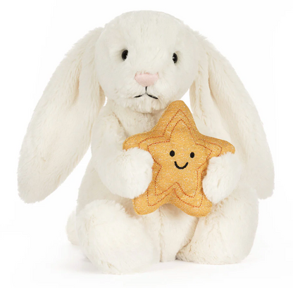 Jellycat Cream Bunny with Star 23cm| In Stock Australia
