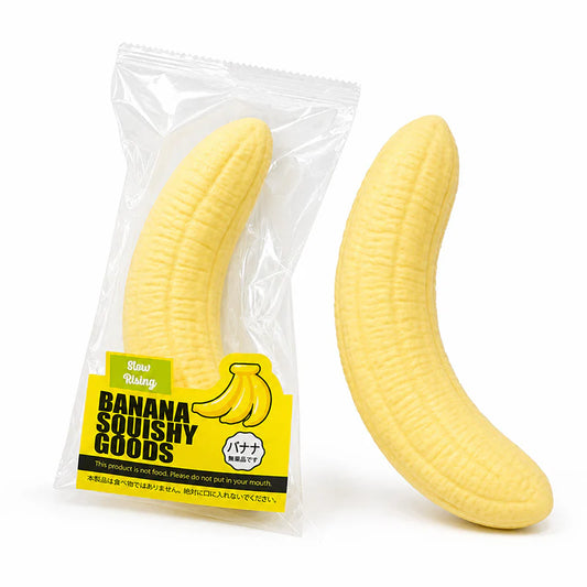Squeezy Peeled Bananas Slow Rising Stress Toy