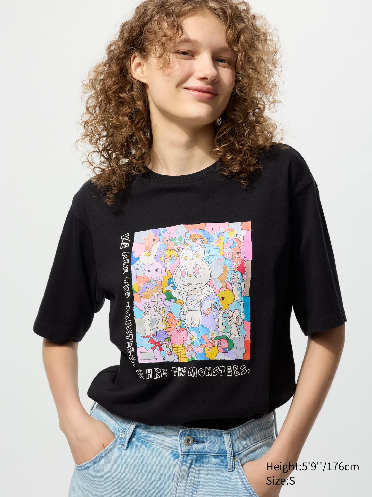 Labubu Black Graphic T-Shirt