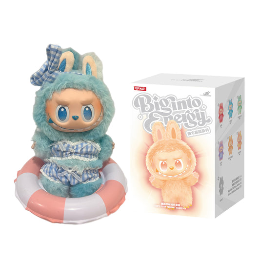 Labubu Macaron Blind Box + Labubu blue checkered swimsuit Edition